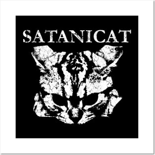 Satanic Cat Posters and Art